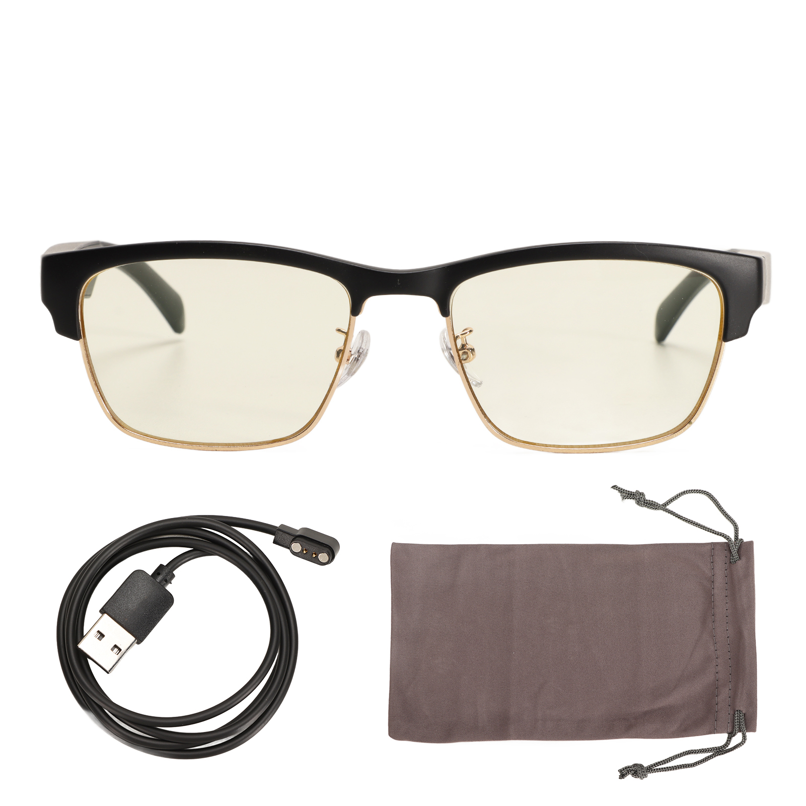 Lunettes Intelligentes, Lunettes de Musique à Interrupteur Tactile pour le Sport pour Femmes B Or