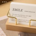thumbnail image 4 of Becaristey Wooden Business Card Holder Display Stand For Office Desk Making Easy To Place And Remove Business Walnut T-shaped, 4 of 6