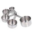 thumbnail image 3 of Metal Measuring Cup Set,5pcs Stackable Stainless Steel Stainless Steel Measuring Cup Set Kitchen Measuring Cup Set Professional Grade, 3 of 8