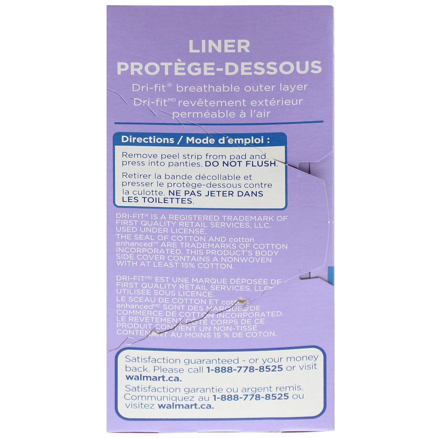 Equate Light Absorbency Regular Pantiliner Unscented, 50 Count