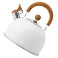 thumbnail image 4 of Whistle Kettle Stovetop Stainless Steel Foldable Handle Kitchen Supplies 2.5L White, 4 of 9