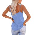 thumbnail image 4 of Yuyuzo Camisoles Débardeurs pour Femmes Sans Manches Hauts de Sortie Encolure Carrée Camis Décontractés Amples T-Shirts Tees, 4 of 7