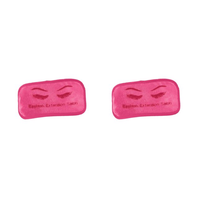 maskred Durable Extension de Cils Front Pad Microfibre Support Extension Plateau Souple Rose 9 x 19cm 2Set