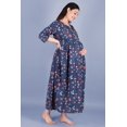 thumbnail image 2 of DWEEP SARA Blue Block Printed Maternity Dress, XL/42, 2 of 5