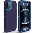 thumbnail image 1 of [PST] Étui Protecteur Rigide pour iPhone 15 / iPhone 14 (6,1 Pouces), Antichute à Trois Couches, Antichoc, Robuste, Étui Protecteur Rigide, 1 of 4