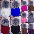 thumbnail image 4 of Bonnets en Molleton Thermique d'Hiver avec Fausse Pom Pom, 4 of 6