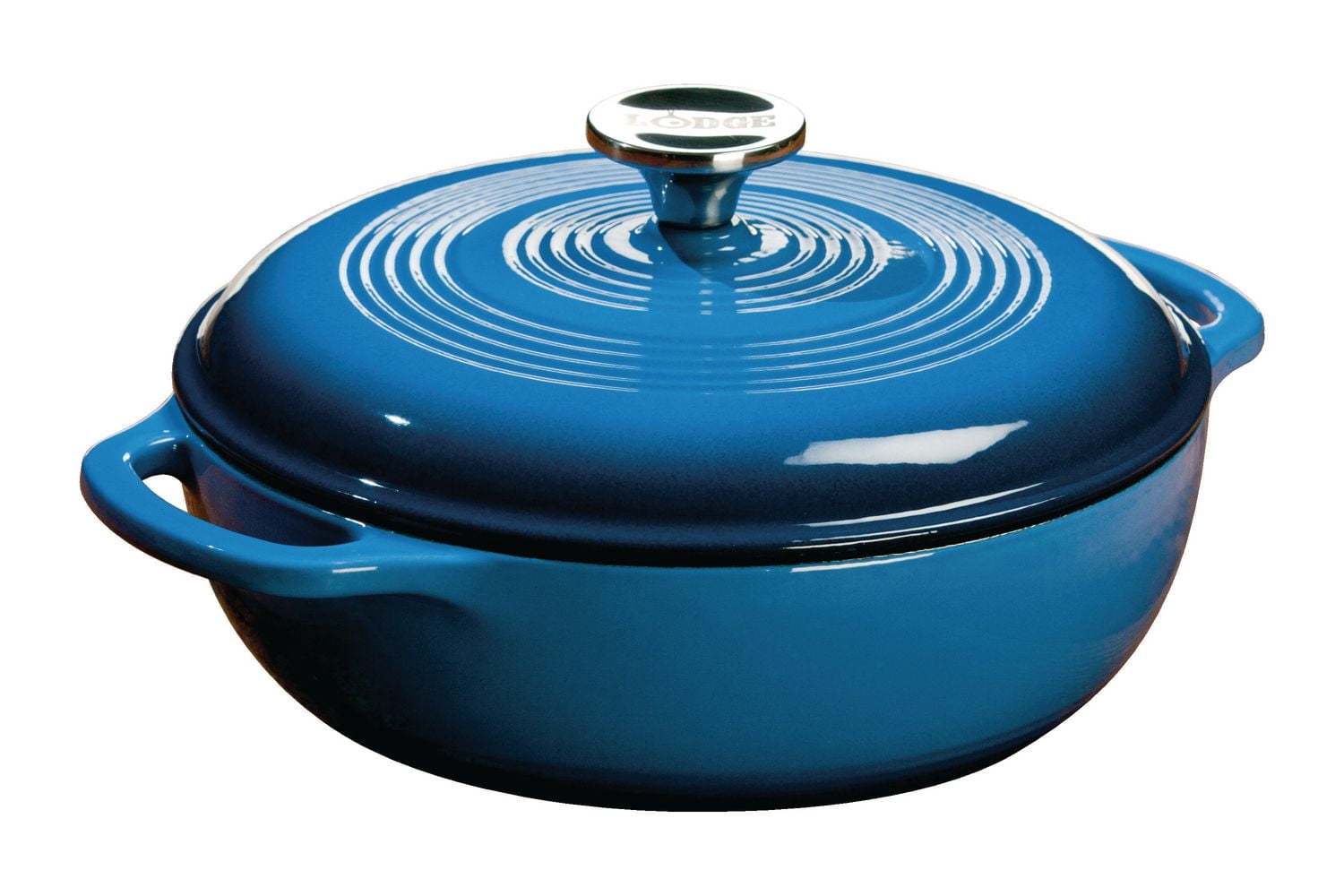 Cocotte Émail Bleu De 3 Pintes De Lodge