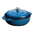 thumbnail image 1 of Cocotte Émail Bleu De 3 Pintes De Lodge, 1 of 5