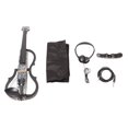 thumbnail image 2 of Electric Violin, Carbon Fibre And Maple Vivid Electric Silent Violin Adjustable Tone With Pickups For Beginners For Playing, 2 of 8