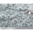 thumbnail image 2 of Soimoi Georgette Viscose Fabric Crossbone & Skull Halloween Print Fabric by Yard 42 Inch Wide, 2 of 3