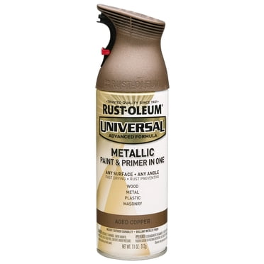 Rustoleum 249132 Universal Metallic 11 oz Spray Paint, Aged Copper