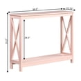 thumbnail image 4 of Pemberly Row Table Console avec Tablette, Fini Bois Rose Pâle, 4 of 5