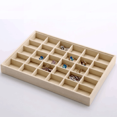 thumbnail image 2 of lionlar 30 Grid Velvet s Jewelry Display Tray Organizer Holder Storage Case Showcase 30 Compartment, 2 of 8