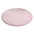 thumbnail image 1 of Round Faux Fur Area Rug (100cm) - Plush Bedroom Floor Mat, Accent Carpet for Yoga & Chair, 1 of 1