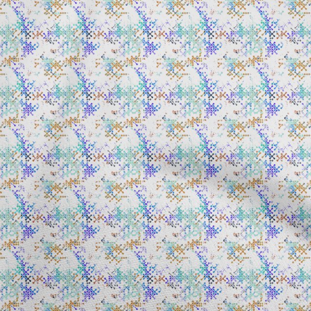 oneOone Silk Tabby Royal Blue Fabric Abstracts Sewing Craft Projects Fabric Prints By Yard 42 Inch Wide
