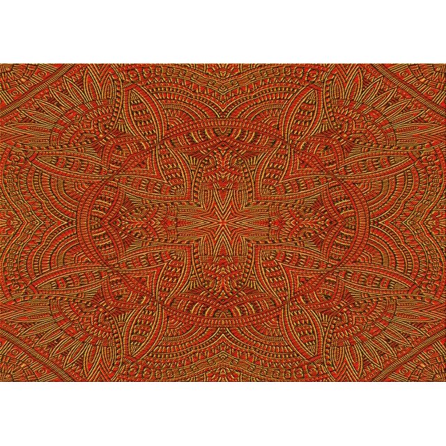 Ahgly Tapis Rectangulaire Lavable en Machine Rouge Tomate, 5 Pieds x 8 Pieds