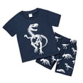 thumbnail image 1 of Vêtements Garçon Enfant Vêtements d'Été T-Shirt Dinosaure à Col Rond et Ensemble de Shorts Pyjama Garçon 5T, 1 of 5