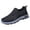 Black, variant on AUDeals Men's Slip On Loafers, Leather Orthopedic Shoes with Arch Support for Work, Office and Daily Walking (Black, 7.5)