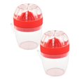thumbnail image 1 of Oleegame 2PC Manual Juicer Lemon Juicer Plastic Portable Fruit Squeezer Orange Squeezer Household Red, 1 of 9