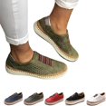 thumbnail image 1 of ZHANGZHI Espadrilles Orthopédiques Décontractées de Qualité Supérieure, Chaussures de Marche Orthopédiques Décontractées Design 2022, Chaussures pour Femmes à Enfiler Mode Bout Rond Confort Chaussures de Course Athlétiques (8, Vert), 1 of 7
