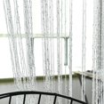 thumbnail image 2 of tredstone Rideaux à Franges Simples Séparateur de Porte Patio pour Fenêtres Filet 100x200cm Blanc, 2 of 6