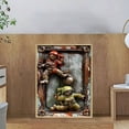 thumbnail image 2 of Metal Wall Art Three Dimensional Simulation Metal Sheet Art Waterproof And Sunburn Protection Wrought Iron Wall Hanging Decor Metal Wall Decor, 2 of 6