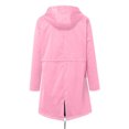 thumbnail image 3 of Kcodviy Imperméable Uni à Capuche Extérieur Femmes Cardigan en Molleton Imperméable Coupe-Vent Veste Manteau Figs pour Femmes Vestes Manteau pour Femmes, 3 of 3