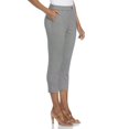 thumbnail image 3 of Rafaella Women's Extended Tab Capri Pants with Pockets, 3 of 5
