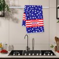 thumbnail image 5 of Independence Day Polyester Platter Towel Kitchen Rag Red White Blue Design, Kitchen Table Cover, Patriotic Decor, Durable Cleaning Cloth, Festive Event, Holiday Gathering, Washable Fabric,, 5 of 5