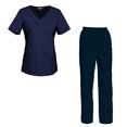 thumbnail image 1 of Women's Scrubs Set Scrub Top and Pants Scrubs Set, 1 of 3