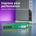 thumbnail image 4 of RAM 8GB 16GB 4GB DDR4 3200MHz CL22 1.2V UDIMM Desktop Single Memory 4G 2400MHz 1pcs, 4 of 5