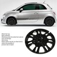 thumbnail image 4 of 15in Wheel Hubcap, Easy Installation Sporty Black Universal Fit 4PCS Wheel Rim Protector  for Cars, 4 of 7
