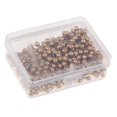 thumbnail image 4 of GUOOL 400 Piece Color Beads Head Push Pins Office Drawing Pins Gold, 4 of 9