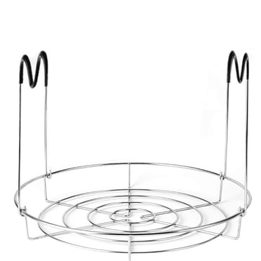 Tanjnj Promotion Support de Mise en Conserve de 11,7 Po, Support de Pots de Mise en Conserve en Acier Inoxydable avec Poignée en Silicone, Support de Mise en Conserve Trousse de Fournitures de Mise en Conserve pour Pots Mason à Ouverture Régulière et Grand Pots à Balles