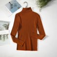 thumbnail image 5 of Timegard Fall Sweaters for Women High Neck Slim Fitting Pullover Casual Long Sleeve Bottom Tops Solid Color, 5 of 5