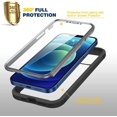 thumbnail image 2 of Conçu pour iPhone 12/12 Pro Étui, Étui Robuste Intégral avec Écran Anti-Rayures Tactile Intégré, 2 of 5