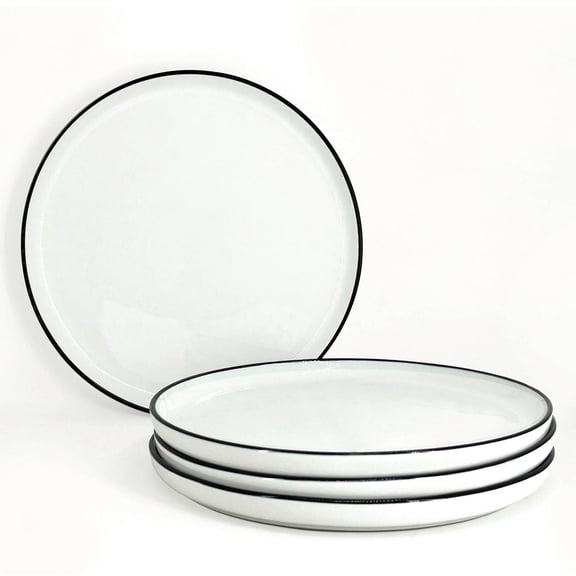 BIA J/4 Assiettes Silhouette, Porcelaine Blanche