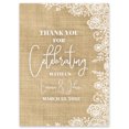 thumbnail image 1 of Darling Souvenir MADE WITH LOVE Custom Thank You For Celebrating With UsBurlapWelcomeSignIdeal For Celebration - 18x12, 1 of 5