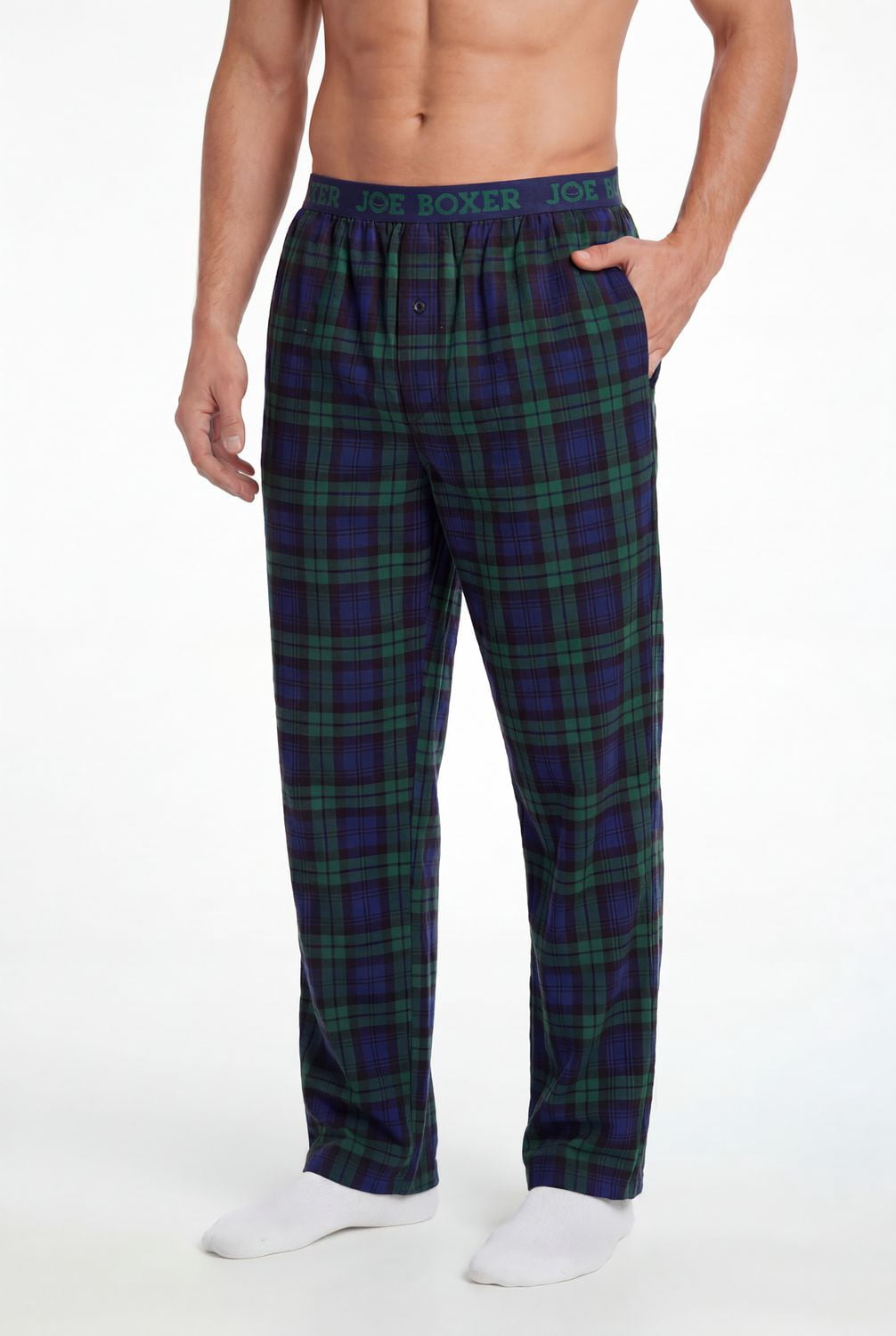 Joe Boxer Men's Microfleece Sleep Pant with Logo Waistband