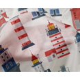 thumbnail image 5 of oneOone Tissu en Soie Tabby Rouge, Matériau de Robe de Phare Marin, Tissu Imprimé au Mètre, 42 Pouces de Large, 5 of 5