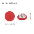 thumbnail image 2 of Unique Bargains 20pcs 18L Fabric Cloth Covered Button 11.5mm Round Metal Shank Sewing Buttons for Suits Dress Blouses, Red, 2 of 5
