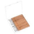 thumbnail image 1 of Unique Bargains Petit/moyen/grand Plat/triangle/arc Rouge Manche Couteau à Découper (12 Pack), 1 of 6
