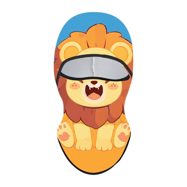 Hearth & Gear 2025 Children's Ski Face Guard Riding Face Guard Cartoon 3D Cat Ski Face Face Guard With Ears Music Festivals Raves Ski Halloween Party Keep Warm Windproof Outdoor Activities Swat for