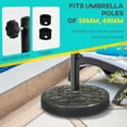 thumbnail image 4 of Outsunny 40lbs. Umbrella Base with Rattan Effect, Umbrella Stand, Bronze, 4 of 10