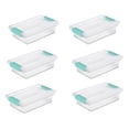 thumbnail image 1 of Sterilite Petite Boîte à Pince Bac de Rangement Transparent avec Couvercle à Loquet, 6 Unités, 1 of 4