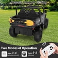thumbnail image 3 of Ourlova 24V Ride-On Dump Truck, 24V Electric Car with Remote Control, Electric Dump Bed, Extra Shovel, Tractor Style, Music Player, Key Start, 3 of 8