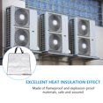 thumbnail image 4 of 2pcs Air Conditioner Outer Machine Cover Waterproof Aluminum Foil Insulation Film Outdoor AC Protector Shield, 4 of 8