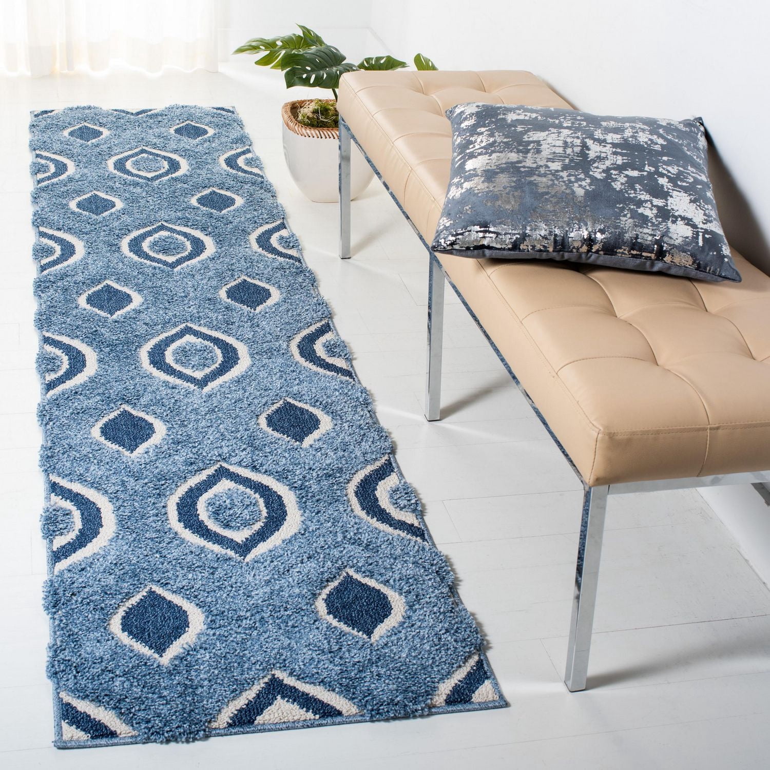 Safavieh Florida Declan Tapis Géométrique Shag