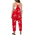 thumbnail image 3 of Girls Romper Bow Print Jumpsuits Rompers for Girls Loose Casual Rompers with Pockets Preppy Clothes 5-6 Y, 3 of 5