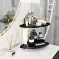thumbnail image 4 of Rbaofujie Corner Bathroom Organizer Countertop 2 Tier Corner Shelf Bathroom Vanity Organizer Perfume Care Organizer Corner Bathroom Storage Counter Shelf, 4 of 6